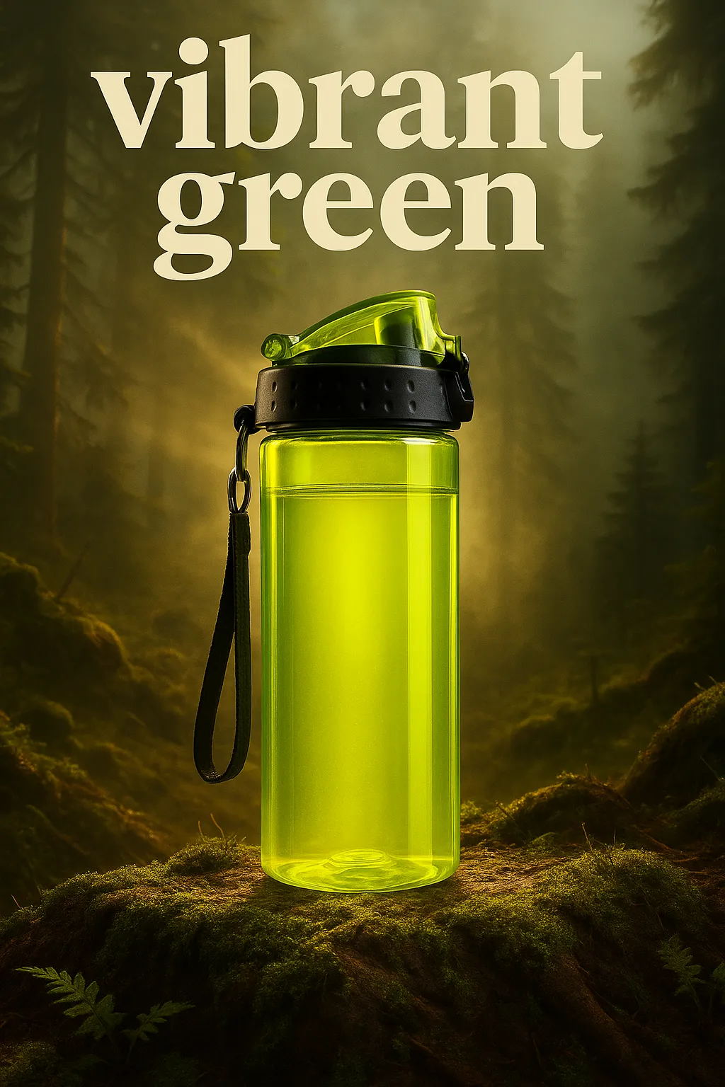 Create a visually striking product poster based on the image provided by the user
