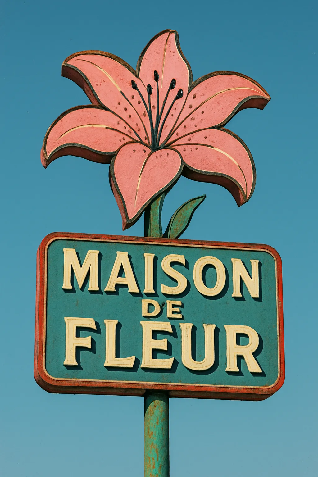 Making American style advertising signs from the 50s-70s