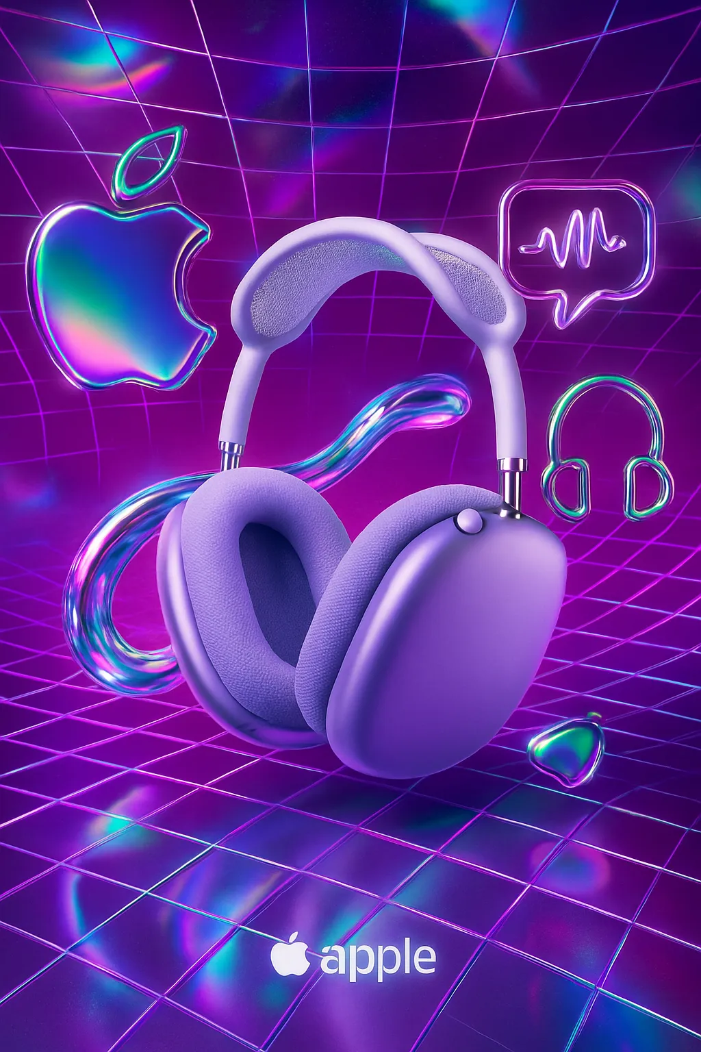 3D Brand Ad in Vapor Grid
