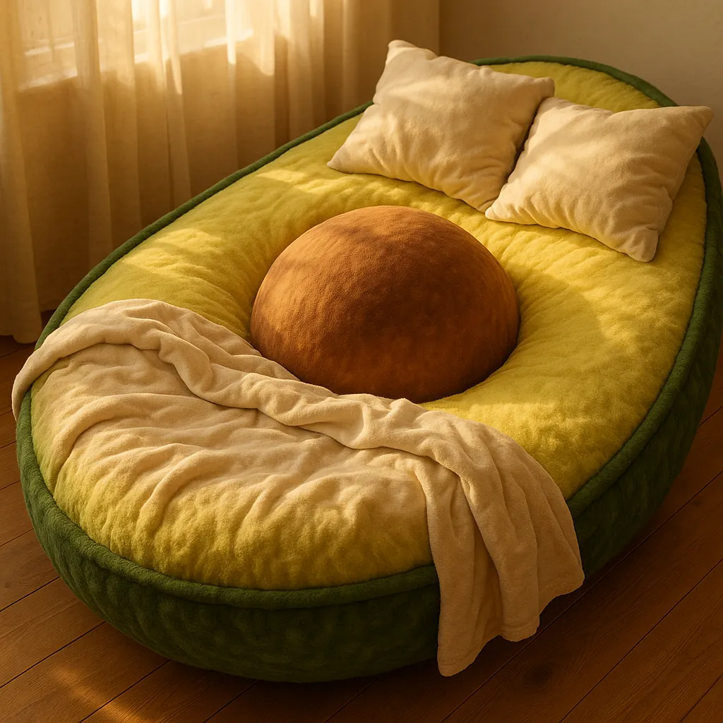 Whimsical Food-Inspired Bed Design Generator🥑