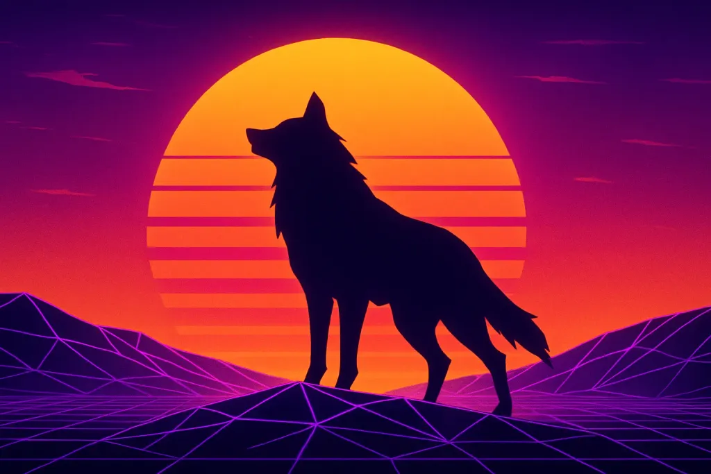 Synthwave Template Pack sample output