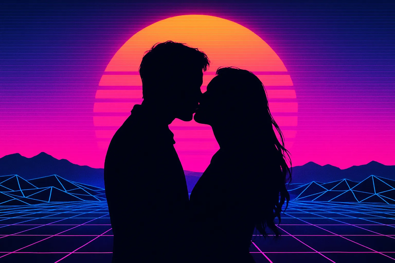 Synthwave Template Pack sample output
