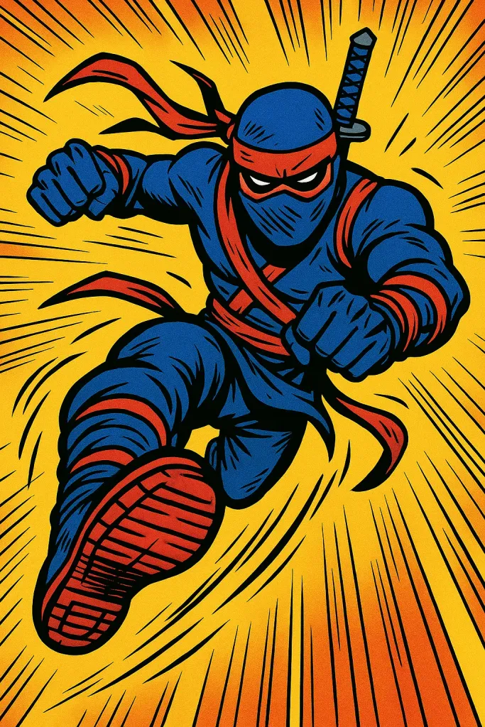 Comic Charge Hero sample output