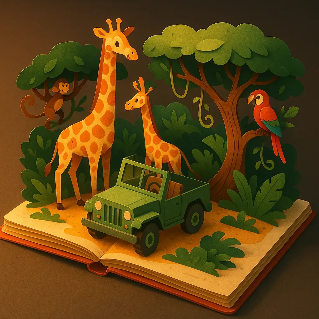 3D Pop-Up Book Creator (Children’s Style) sample output
