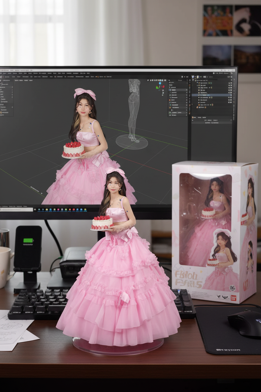 From photo to figurine style in just one prompt.