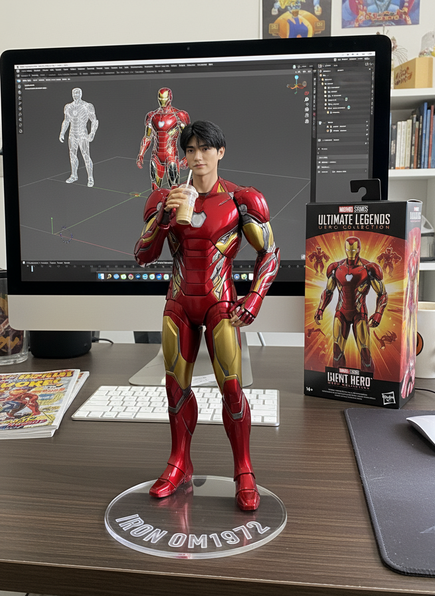 IRON OM1972 Desk Figure Studio sample output