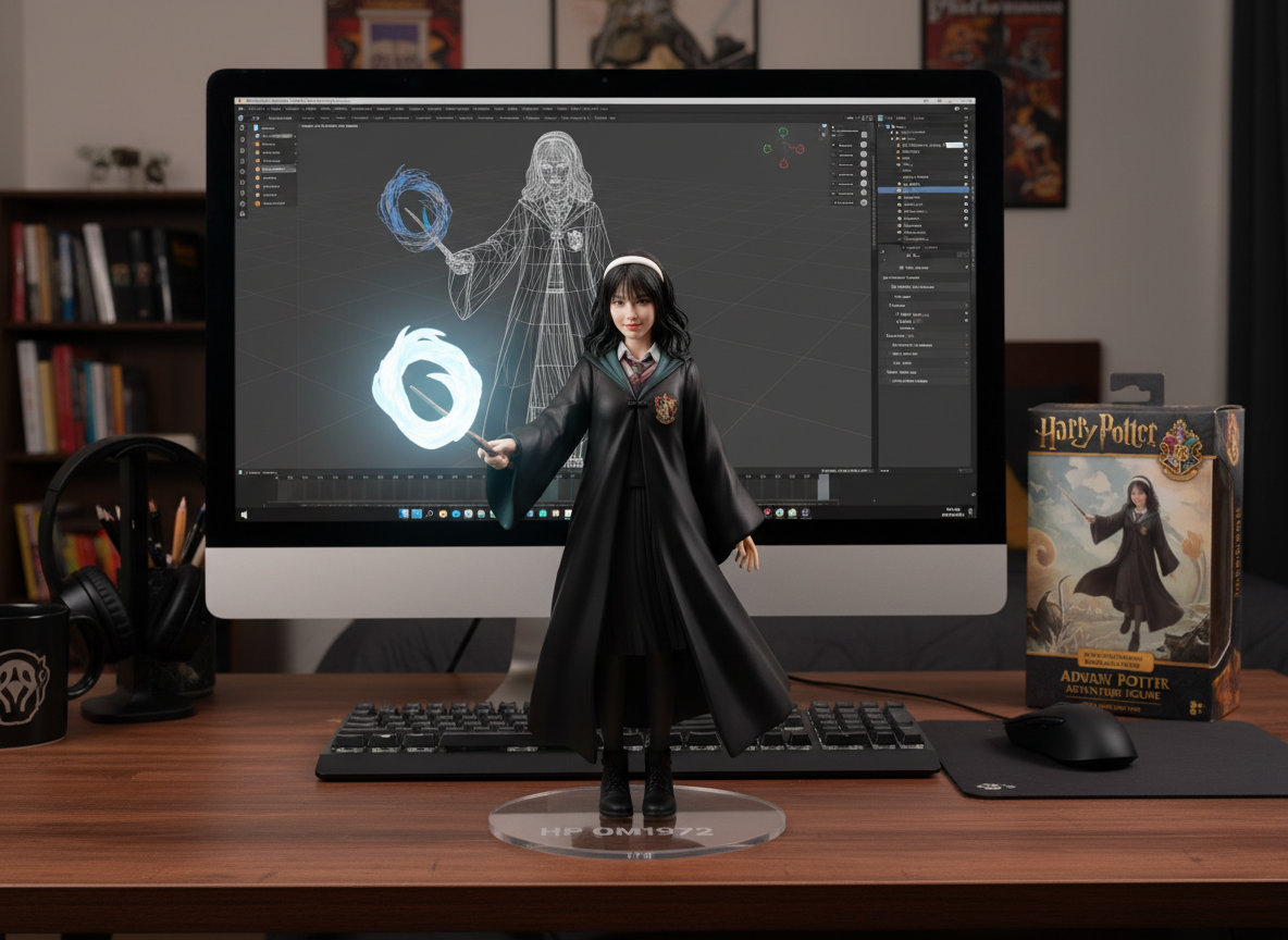 HP OM1972 Wizard Desk Figure Studio sample output