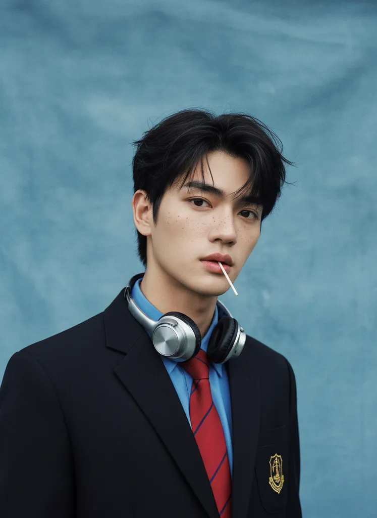 Cinematic School Uniform Absolute Face Lock sample output