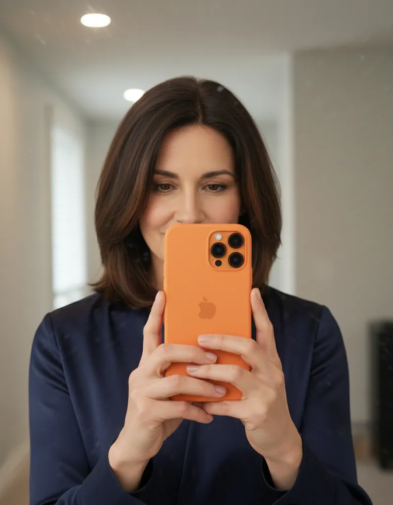 Realistic Mirror Selfie iPhone sample output