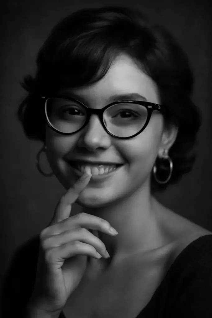 Noir Elegance — Vintage Portrait sample output