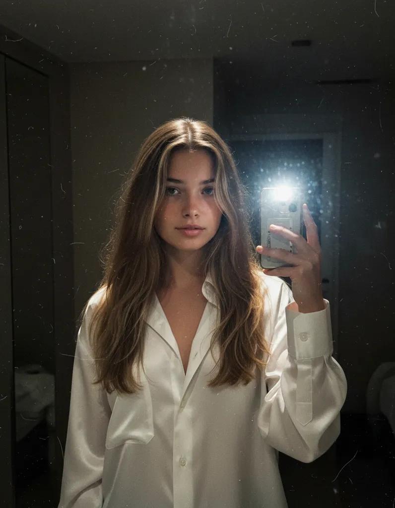 2000s Mirror Selfie — Cinematic Nostalgia sample output