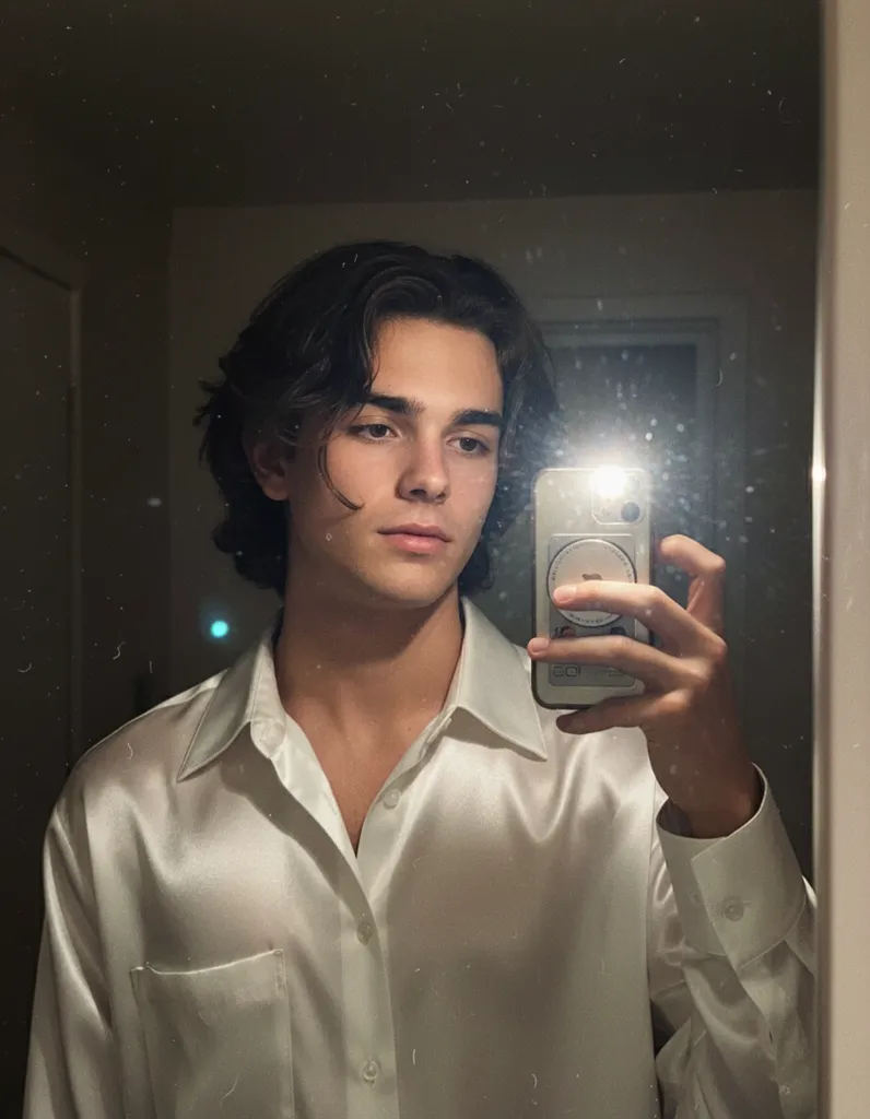 2000s Mirror Selfie — Cinematic Nostalgia sample output