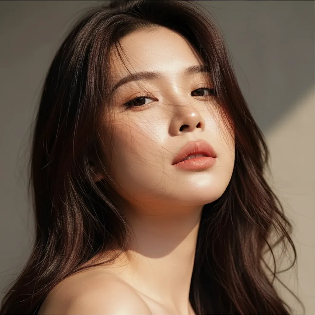 Sunlit Gaze — Natural High-Contrast Headshot sample output