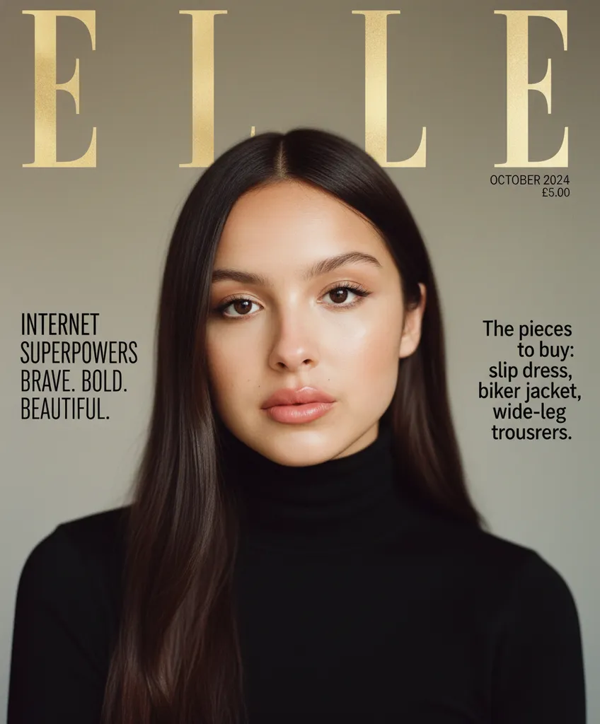 ELLE Magazine — Modern Minimalist Editorial Cover sample output