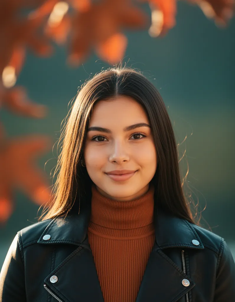 Cinematic Autumn Portrait sample output