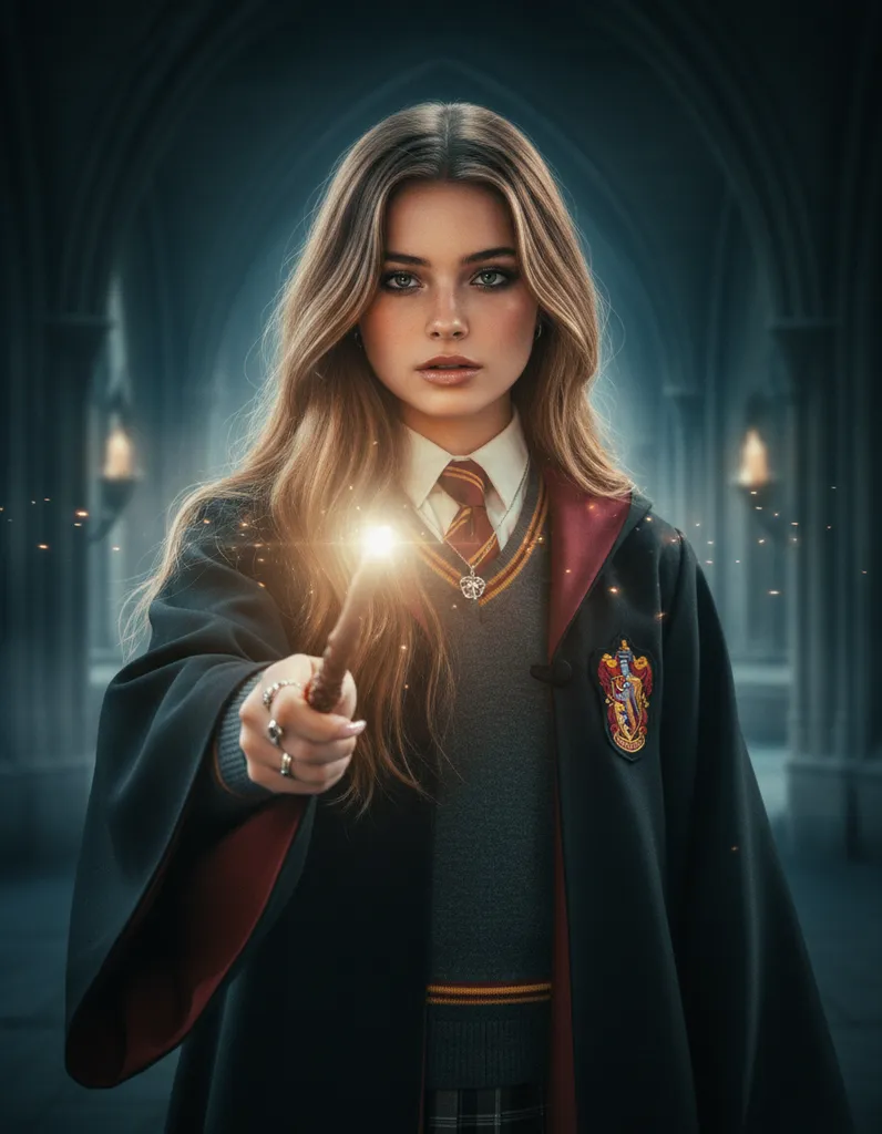 Harry Potter — Dreamy Hogwarts Portrait sample output