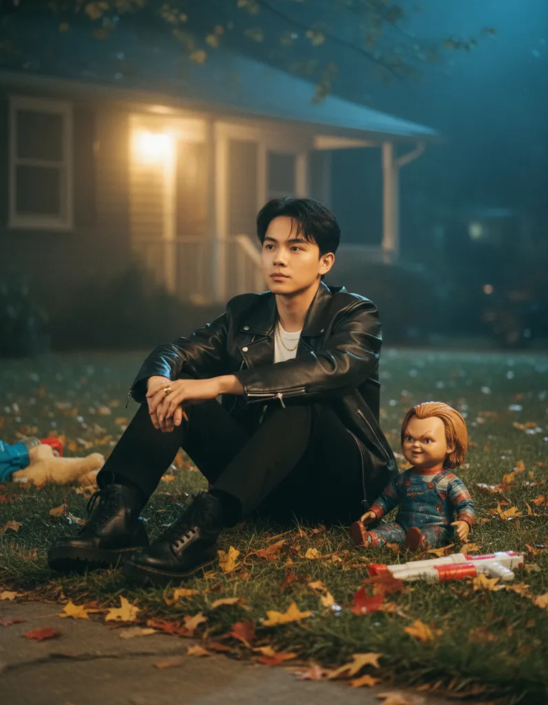 Dreamy Y2K Suburban Night sample output