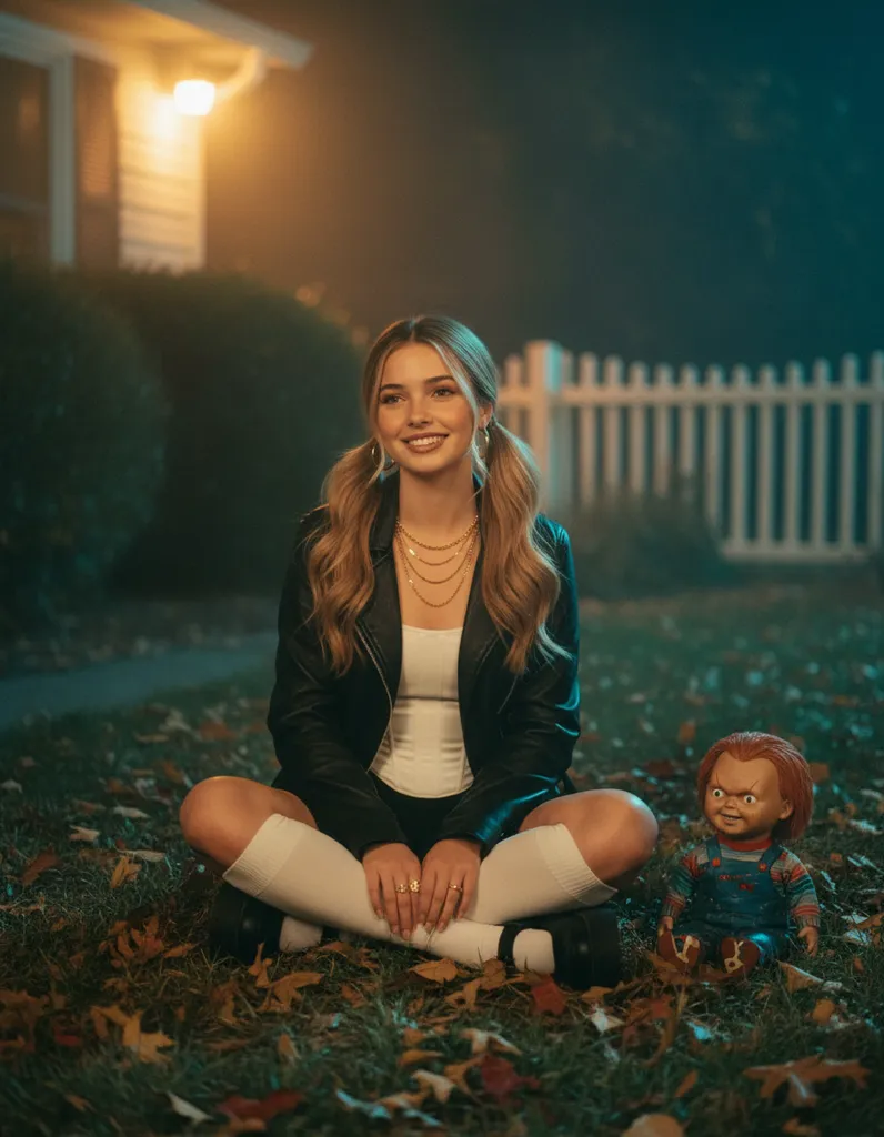 Dreamy Y2K Suburban Night sample output