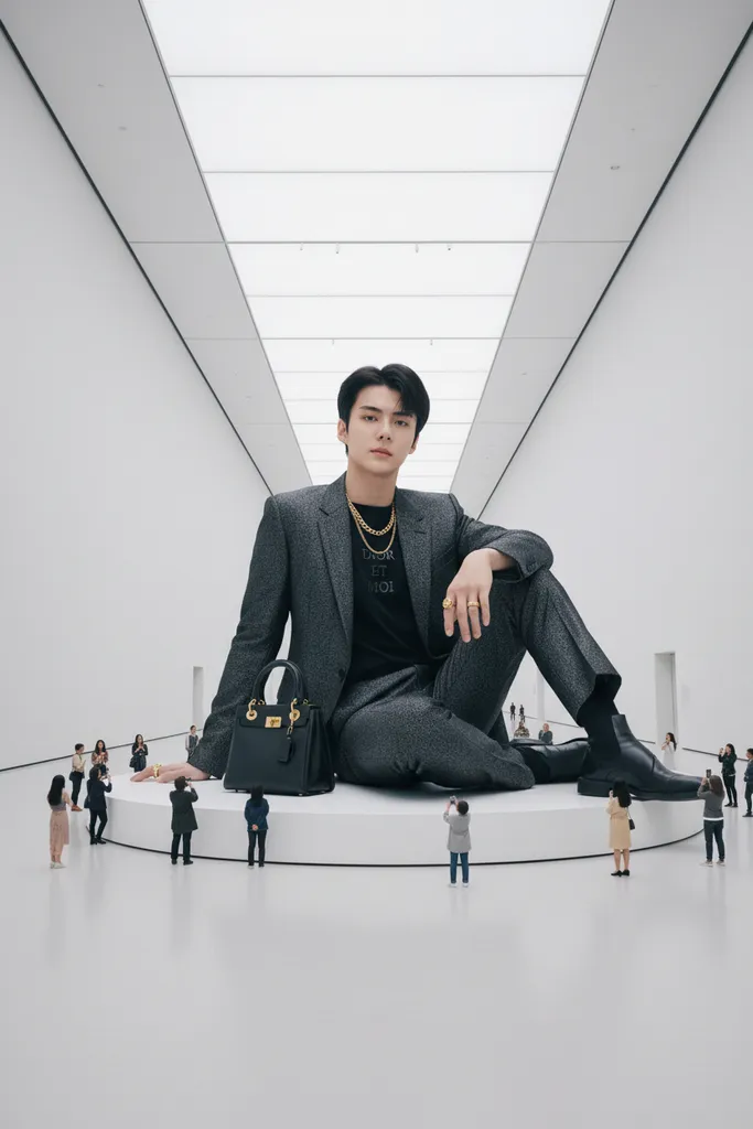 Giant Figure Museum — Surreal Fashion Editorial sample output