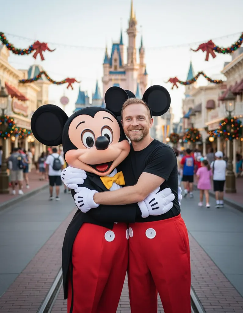 Disney Dreamland Hug Portrait sample output