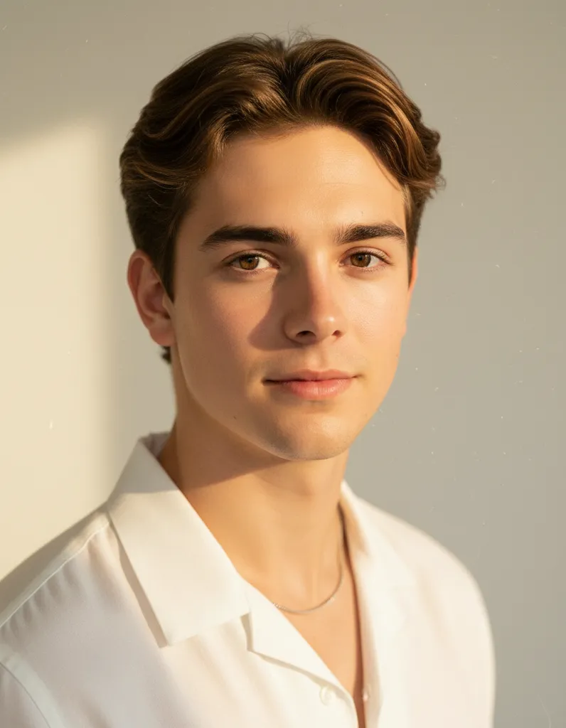 Cinematic Glow — Pearl Portrait sample output