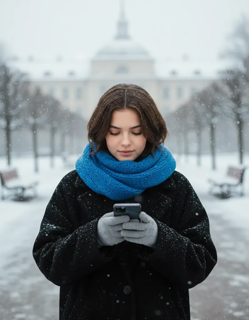 Winter Street Portrait in Suzy vibe sample output