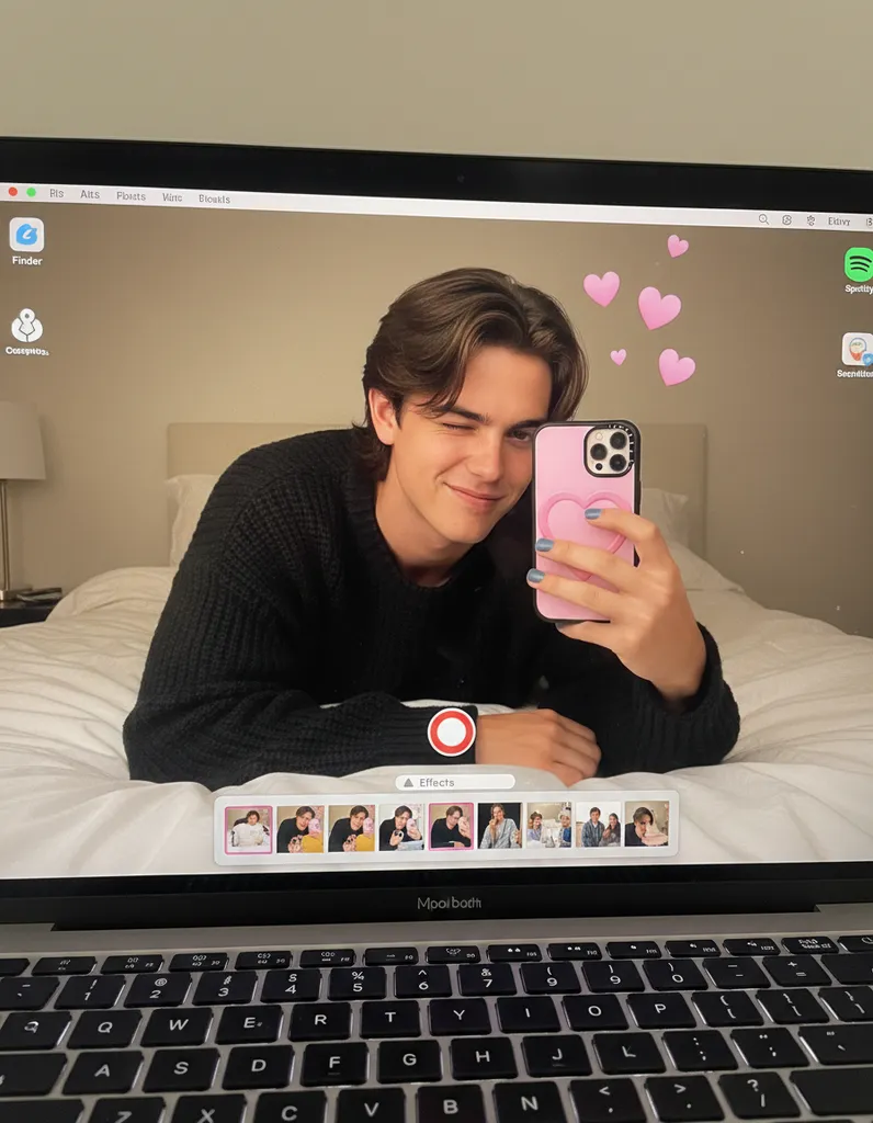 Photo Booth Reflection Cozy Digital Portrait sample output