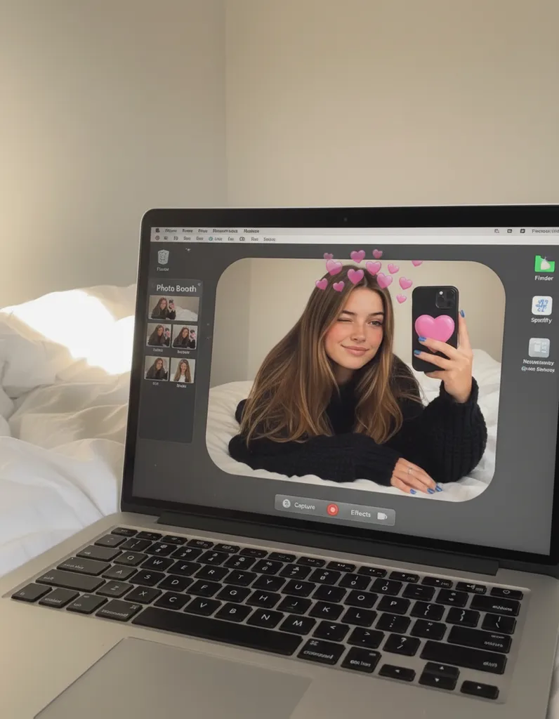 Photo Booth Reflection Cozy Digital Portrait sample output