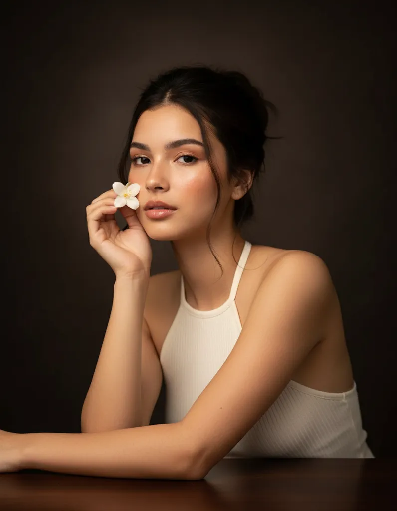 Whisper in Warm Light Cinematic Intimate Portrait