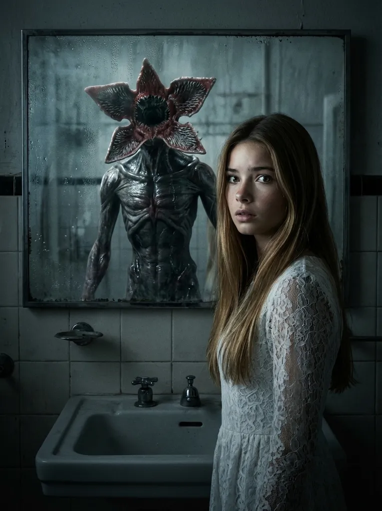 Demogorgon Mirror — Stranger Things Inspired