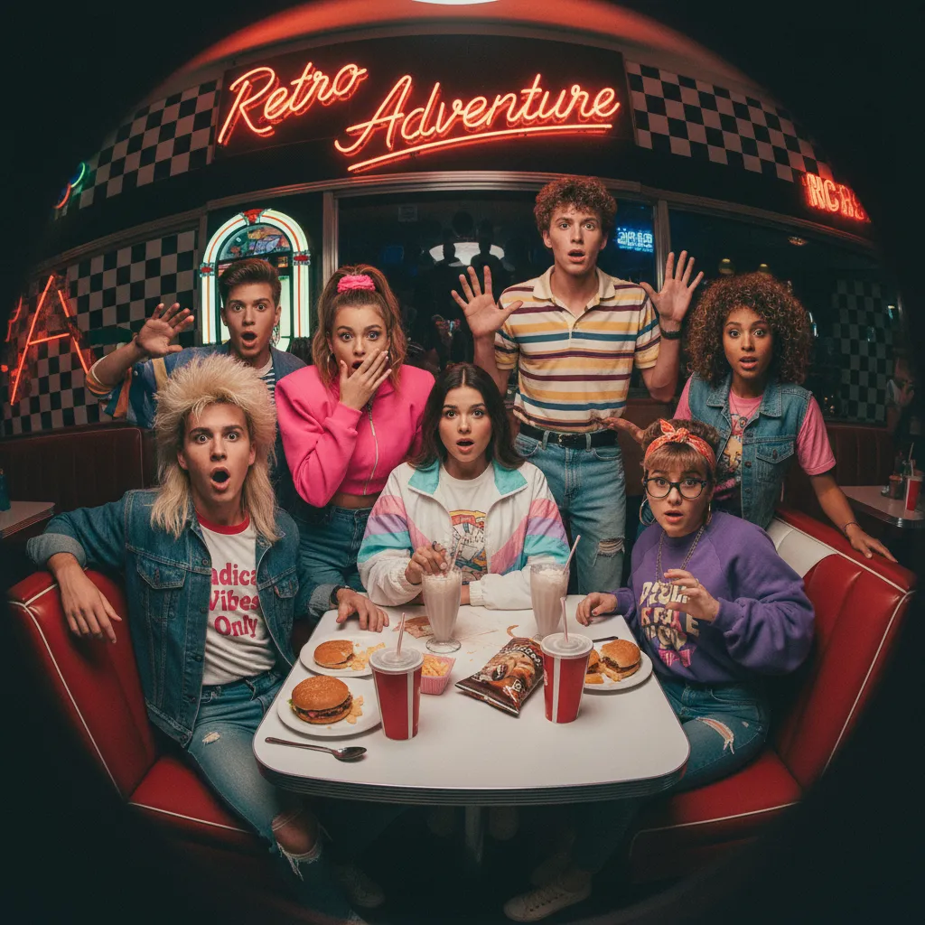 Retro Adventure Diner Selfie