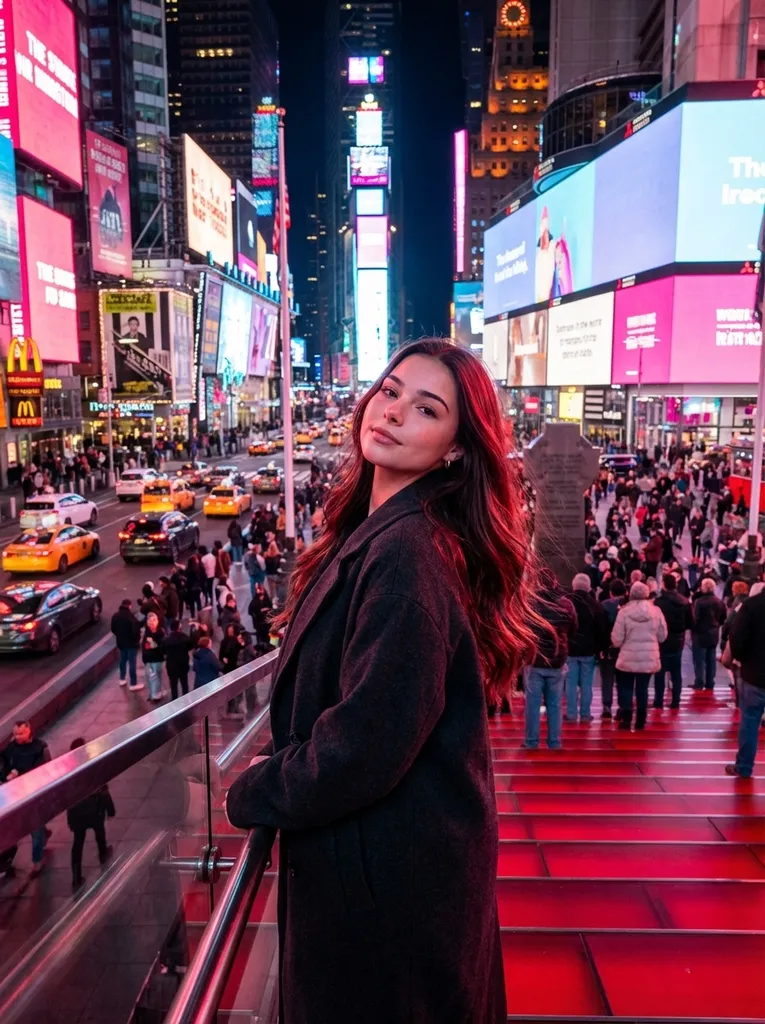 Neon Pulse in Times Square
