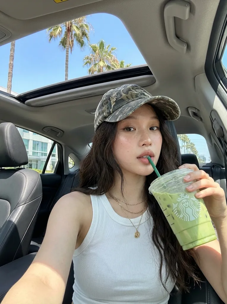 Casual Daytime Car Selfie