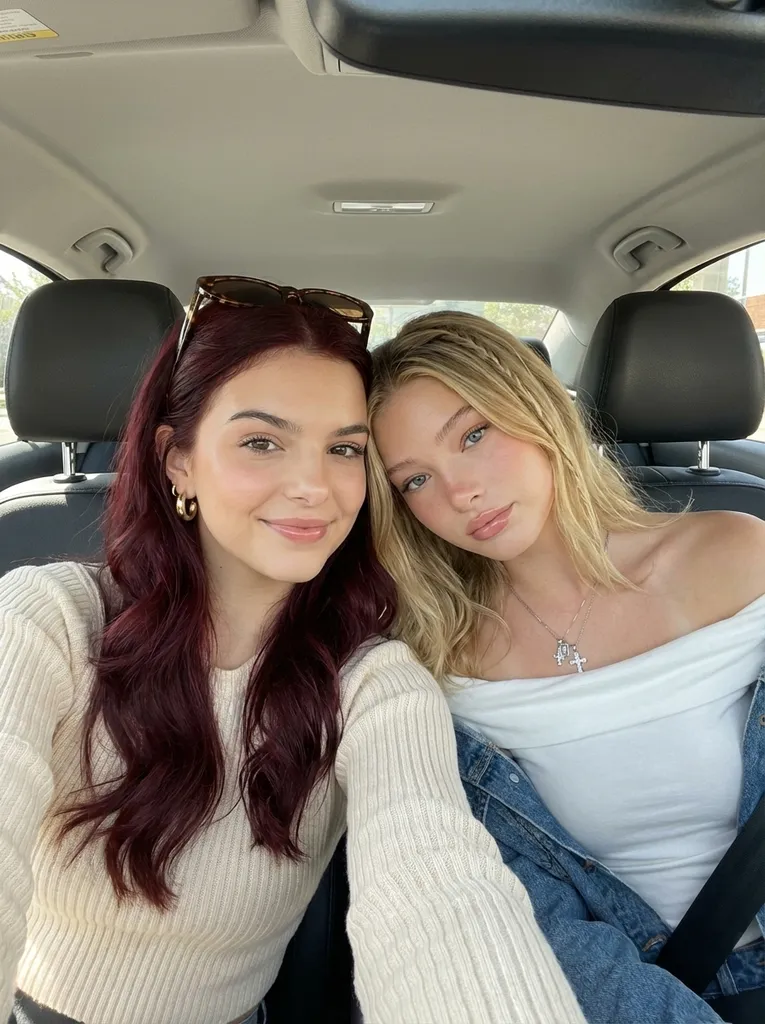 Bestie Car Selfie